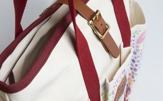 「琉球帆布」アートクラフトマンバッグ （pokke104 サンゴの花畑） - 実用性 帆布 トート キャンバス生地 丈夫 ベーシック おしゃれ ファッション お出かけ かばん 鞄 手仕事 手づくり ハンドメイド 琉球帆布 伝統技術 沖縄県 八重瀬町【価格改定】