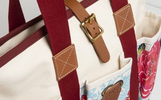 「琉球帆布」アートクラフトマンバッグ （RYUKA ブルー）- 実用性 帆布 トート キャンバス生地 丈夫 ベーシック おしゃれ ファッション お出かけ かばん 鞄 手仕事 手づくり ハンドメイド 琉球帆布 伝統技術 沖縄県 八重瀬町【価格改定】