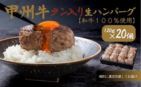 旨みたっぷり、牛タン入り本格ハンバーグ20個　AD-267