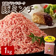 宮崎ブランドポーク 豚ミンチ 1kg　N061-YA0105