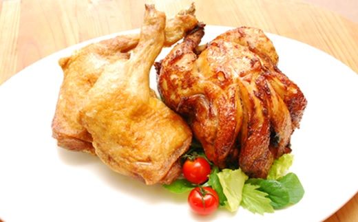 【ちきん館】元祖たれ味まるっぽ鶏＆もも塩セット 高知県 高知 四万十市 四万十 しまんと 国産 おかず チキン 鶏 鶏肉 パーティー 柔らかい 冷凍 真空 ジューシー 惣菜 ギフト 25-928