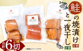 A4190 鮭の焼漬け（4切）と一夜干し（2切）