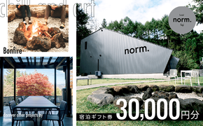 hotel norm. & Resort 共通宿泊ギフト券(30,000円分) FBL001