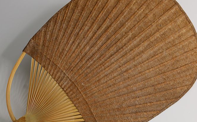 【紙漉きの技】土佐和紙うちわ＆はがきセット（杉皮)