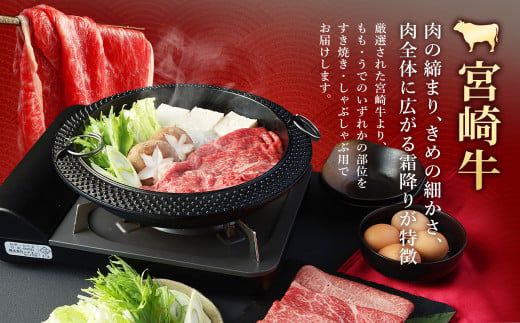＜宮崎牛 もも・うで すき焼き・しゃぶしゃぶ用 1kg＞翌月末迄に順次出荷【c1111_sy】