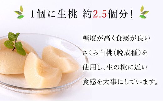 大人気♪桃のコンポート 5個セット 088-025