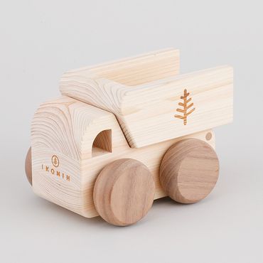 木製 オルゴール トラック【檜のおもちゃ ＩＫＯＮＩＨ】 ≪桧 おもちゃ ヒノキ ひのき 木育 知育≫