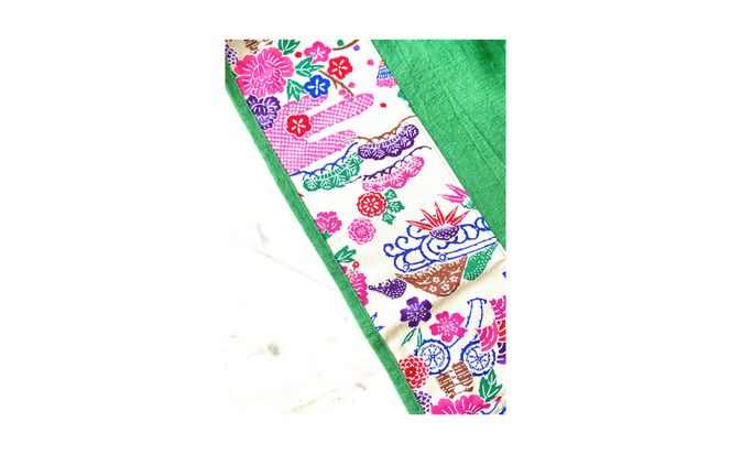 【nunu】琉球タイパンツ・紅型柄 〇 沖縄県 読谷村 涼しげ おしゃれ ユニセックス 染物 リラックス 綿麻 肌に優しい