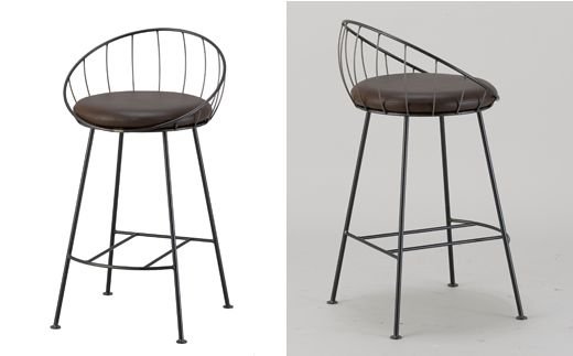 D151-01 Hoopカウンターチェア SH620mm （鉄製家具/家具）