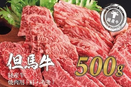 010AA05N.但馬牛経産牛 焼肉用(肩・モモ)500g