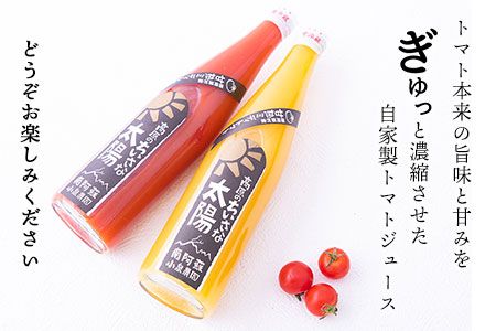 南阿蘇村産甘熟ミディトマト100％ジュース（赤1本・黄1本セット）小泉農園《60日以内に出荷予定(土日祝を除く)》 熊本県南阿蘇村 トマト フルティカ イエローアイコ ジュース 100%---sms_koitomaakaki_60d_r7_14000_2i---