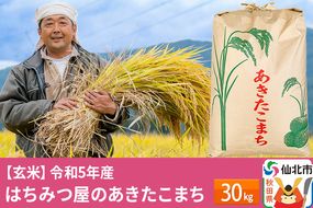 【玄米】秋田県産 あきたこまち 30kg 令和5年産 30キロ お米 仙北市|02_tyj-323001