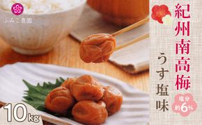 紀州南高梅　うす塩味梅10Kg   T048