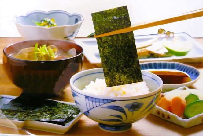 DF124 有明海産 味付のり 『たべたいな～ 朝ごはん』（8切5枚）×20束