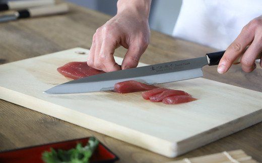 H7-106 濃州正宗作 左利き用 ステンレス和包丁 刺身240mm