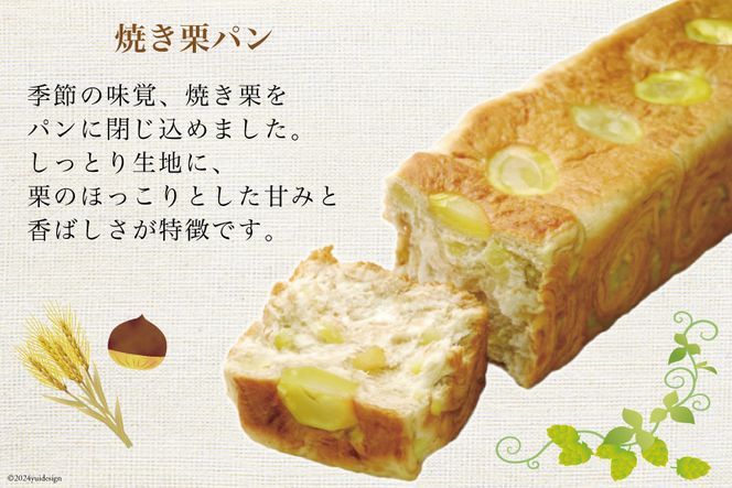 【季節限定】焼き栗パン入り八ヶ岳ブレッド 3本セット [六曜舎 山梨県 韮崎市 20742716] パン ブレッド 黒糖くるみパン オレンジブレッド 焼き栗パン 食べ比べ セット 食パン 菓子パン 黒糖 くるみ クルミ オレンジ 焼き栗 栗 くり