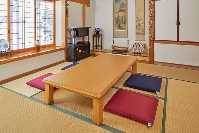 エアウィーヴ 座布団 大：銘仙判 （ワインレッド）◇