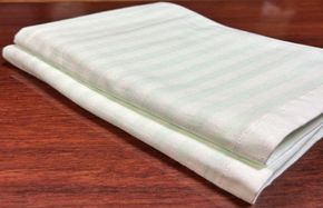 099H1452 国内製造 ガーゼバスタオル 2枚（グリーン）薄手 60×120cm【泉州タオル 国産 吸水 普段使い シンプル 日用品】