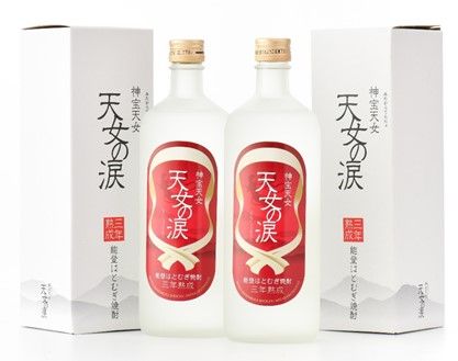 [F004] 能登はとむぎ焼酎『天女の涙』（三年熟成）２本セット