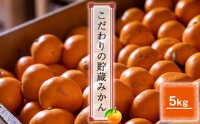 192-2625　＜品種厳選＞こだわりの貯蔵みかん　5キロ＜2024年12月20日出荷開始～2025年2月28日出荷終了＞【 みかん 神奈川県 小田原市 】