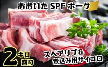 SPF豚スペアリブ＆サイコロカット2kgセット_1254R