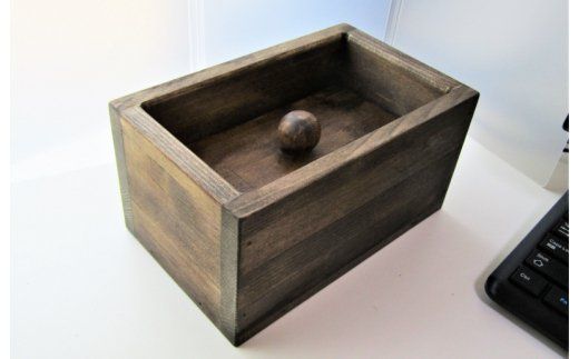 099H2096 手作り木製マスクストッカー（エボニー）