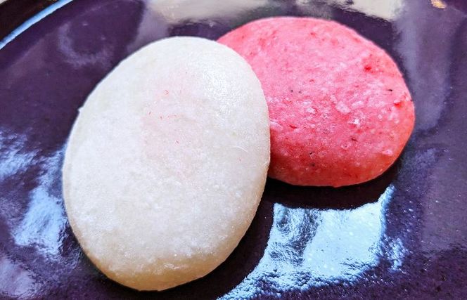 099H4037 老舗餅屋の紅白餅セット（白餅20個×エビ餅20個）