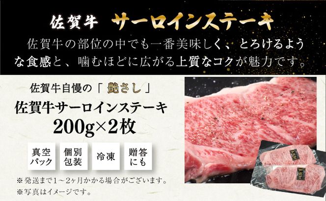 200g×2枚 佐賀牛サーロインステーキ D-567