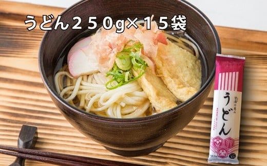 【乾麺】碧海の恵み うどん 愛知県産 徳用セット3.75kg(250g×15袋) H008-225