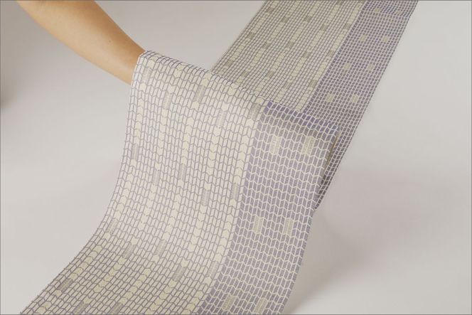 丹後帯　京袋帯「三椏古事記文」　FY00087