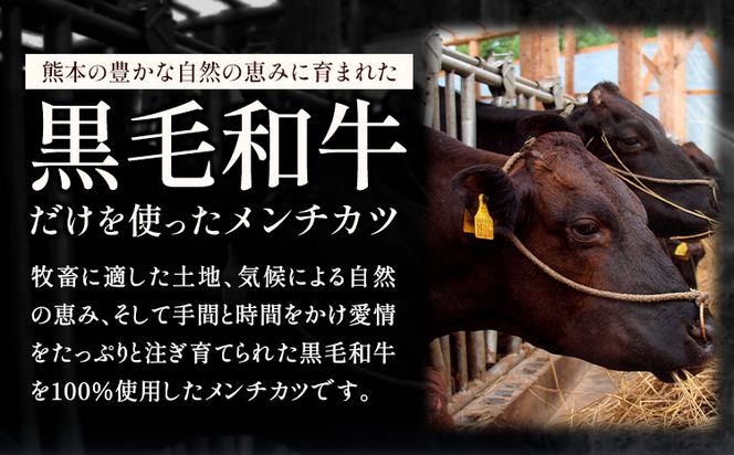 メンチカツ 黒毛和牛メンチカツ 約120g×6個 絶品 ブランド牛 黒毛和種 有限会社トップルーフ《30日以内に出荷予定(土日祝除く)》熊本県 大津町 送料無料---so_ftoplmnck_30d_23_13500_6p---