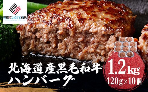 北海道産黒毛和牛ハンバーグ120g×10個 BHRJ022