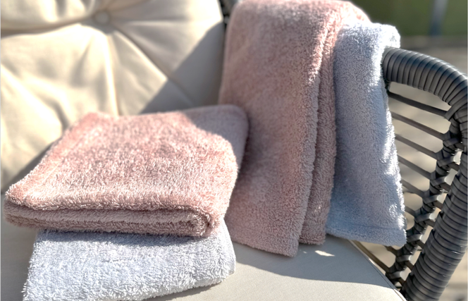 099H1401 【THE HIGH-CLASS TOWEL】計８枚タオルセット／厚手泉州タオル（ピンクベージュ）【泉州タオル 国産 吸水 普段使い シンプル 日用品】