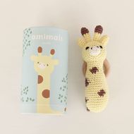 HOPPL　手編みのおもちゃＡmｉｍａｌｓ（ラトルタイプ・きりん）