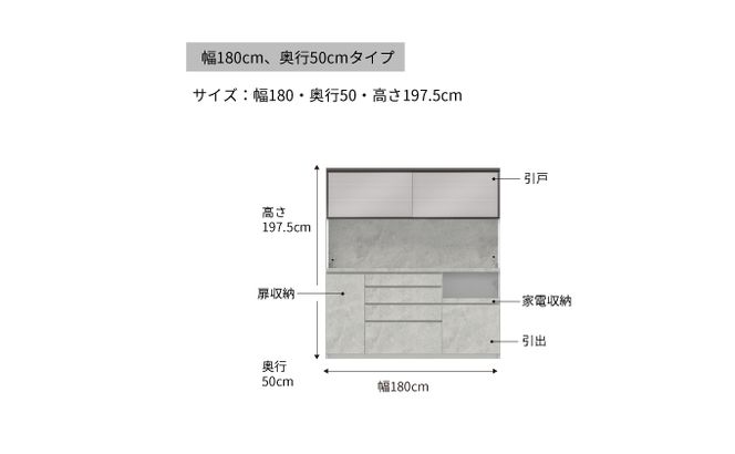 キッチンボードCPA-1800R [No.873]