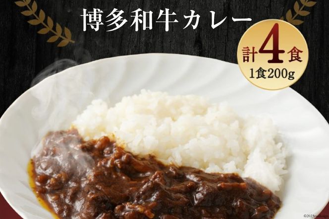 カレー 『博多和牛の黄金カレー』 200g×4袋 / くしだ企画 / 福岡県 筑紫野市 [21760392] 冷凍 電子レンジ ビーフカレー 牛肉 和牛