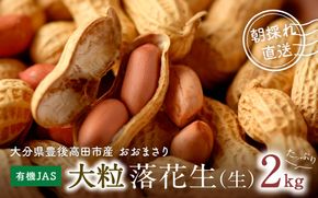 0C3-92 【先行予約】有機栽培で育てた大粒落花生（おおまさり）2kg