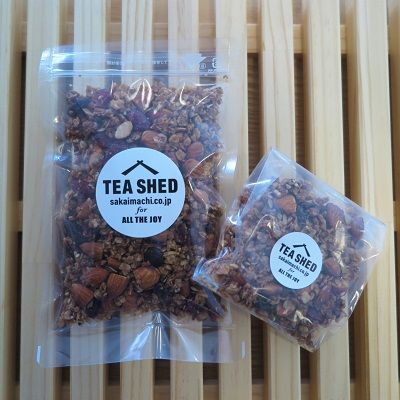 K1652 道の駅さかい「TEA SHED」オリジナル⾃家製グラノーラ3種600g（自家製味噌・ほうじ茶林檎・ショコラバナナ）