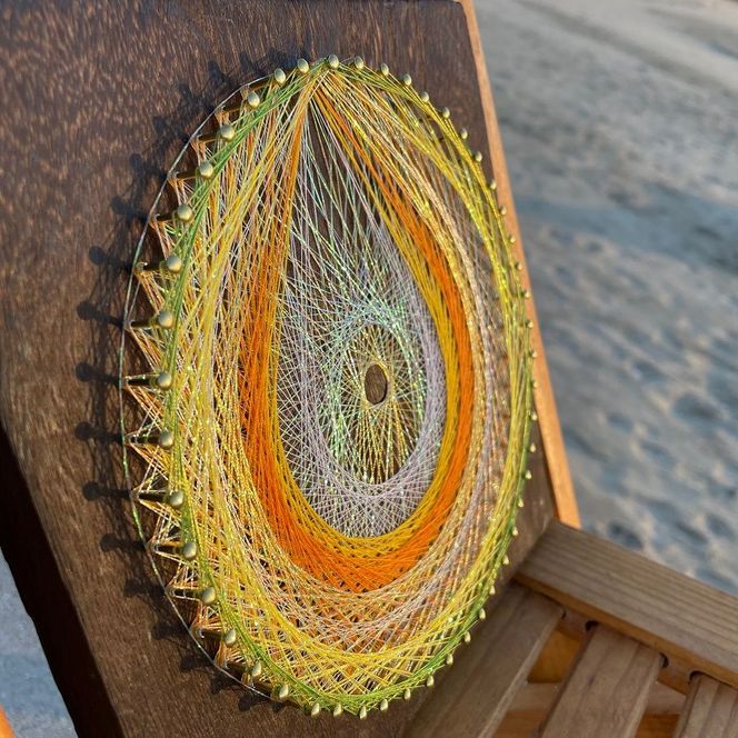 糸掛曼荼羅りん「市杵島姫命～イチキシマヒメ」【糸掛人 MOKO】_HA0801