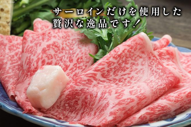 牛肉 【A4～A5】 博多和牛 サーロイン しゃぶしゃぶすき焼き用 300g×2p 計 600g [MEAT PLUS 福岡県 筑紫野市 21760755] 肉 和牛 牛 博多 A5 すき焼き サーロイン