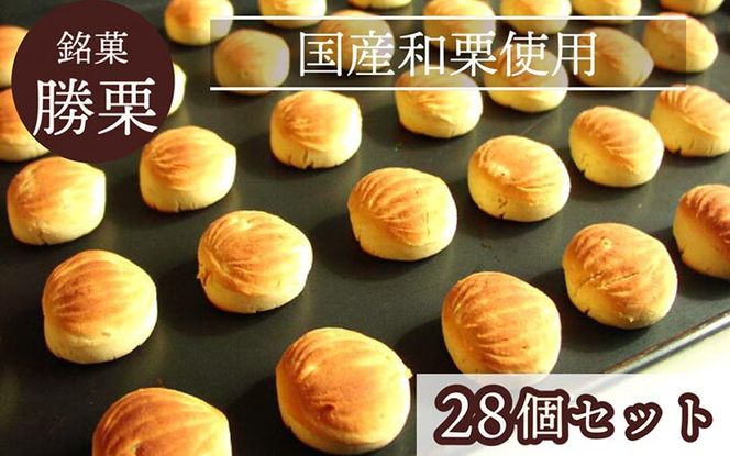 京都の縁起菓子「勝栗」28個セット ｜ スイーツ 和菓子 焼菓子 必勝祈願 白あん 和栗 ギフト 贈答 お中元 お歳暮 父の日 母の日 敬老の日 プレゼント