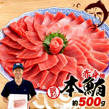 訳あり 本まぐろ 赤身 約500g 不定型柵 本鮪 まぐろ [PT0014-000012］