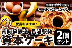 南阿蘇鉄道長陽駅発駅長オススメ資本ケーキ2個セット 久永屋《60日以内に出荷予定(土日祝を除く)》シフォンケーキ ケーキ 2個 セット---sms_fhsoshnk_60d_22_13000_2set---