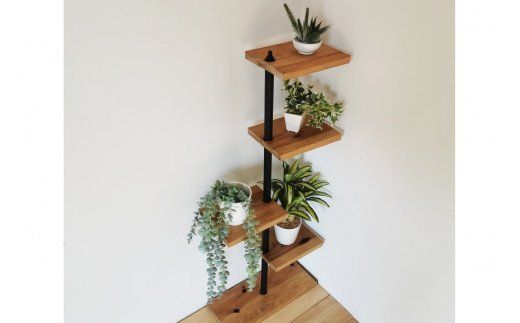 MUKUのスタンドシェルフ 4段タイプ（無垢材/完成品） [新星金属製作所 大阪府 守口市 20940945] 
