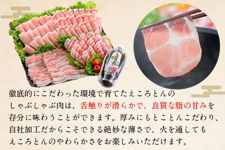 えころとん・豚肉4種(計1050g)　ゆずたましゃぶセット《60日以内に出荷予定(土日祝除く)》熊本県産 有限会社ファームヨシダ---so_ffarmy4yzp_60d_23_17000_1050g---