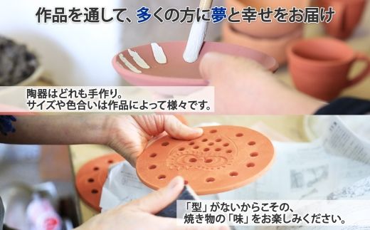 1830. 職人 手作り シマエナガ 皿 平皿 プレート しまえなが モチーフ 食器 かわいい 工芸品 民芸品 陶芸 焼き物 川湯温泉 送料無料 北海道 弟子屈町 5000円