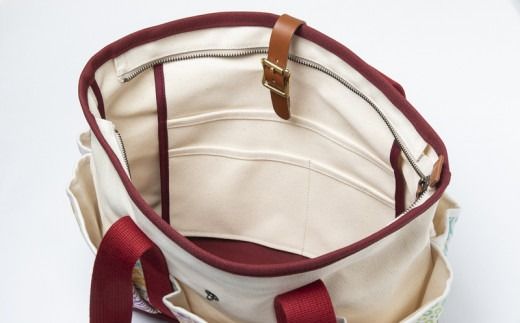 「琉球帆布」アートクラフトマンバッグ （pokke104 サンゴの花畑） - 実用性 帆布 トート キャンバス生地 丈夫 ベーシック おしゃれ ファッション お出かけ かばん 鞄 手仕事 手づくり ハンドメイド 琉球帆布 伝統技術 沖縄県 八重瀬町【価格改定】