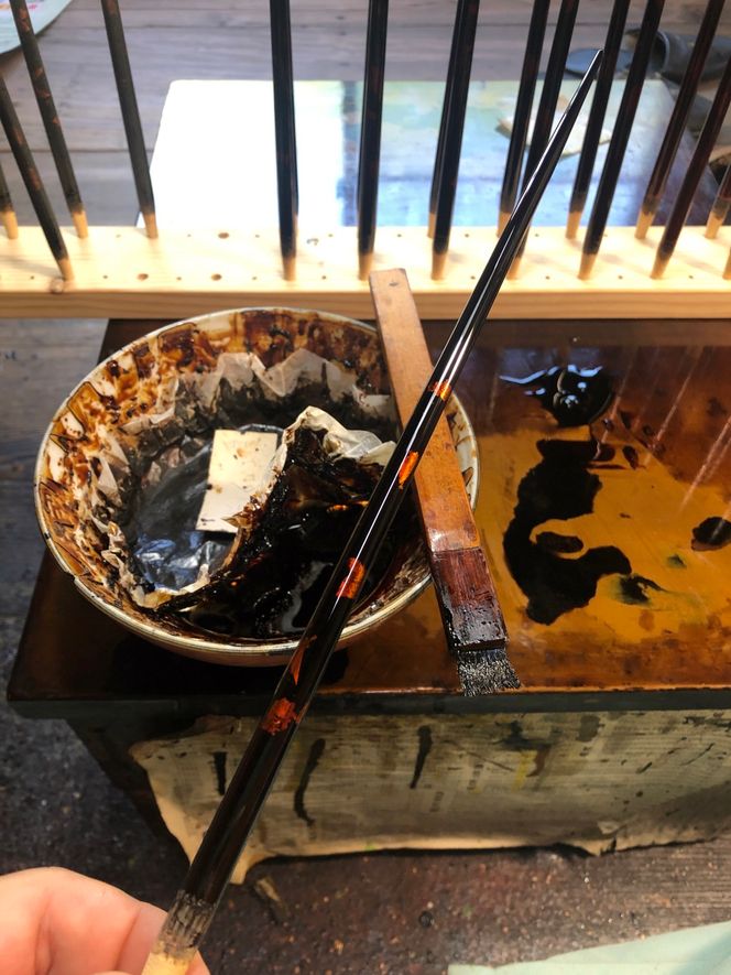 金箔撒き うるし塗り 夫婦箸