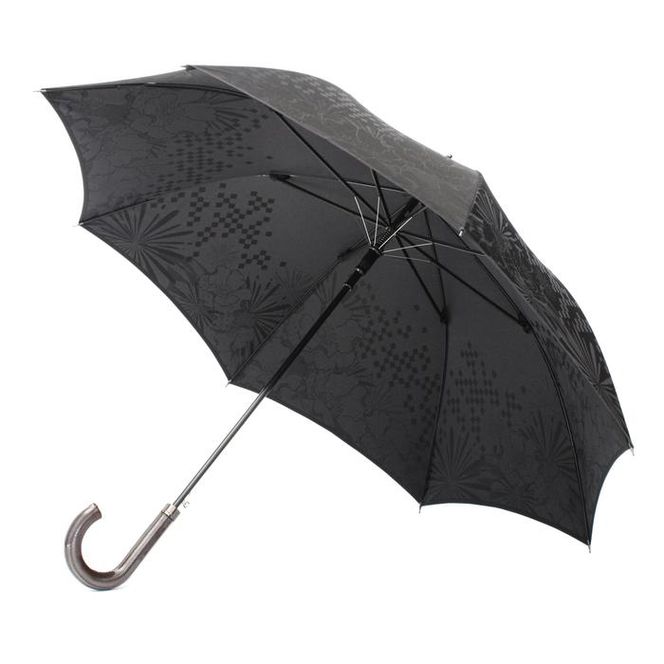 槙田商店【紳士晴雨兼用】長傘 monotone 花 FAA5025