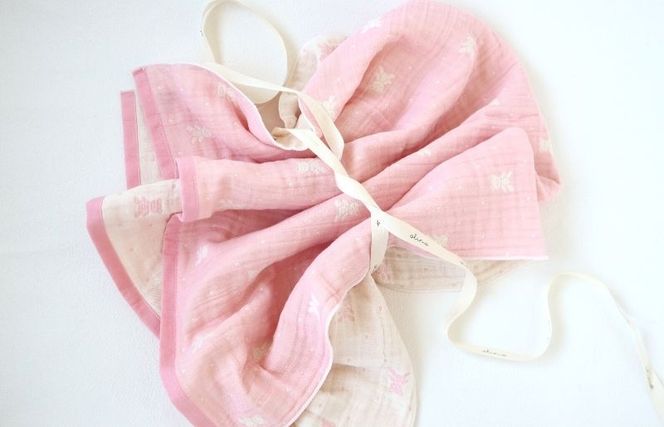 G1973 多重ガーゼケット&タオルセット【ピンク】